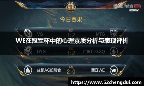 WE在冠军杯中的心理素质分析与表现评析